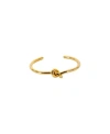 Oma The Label Philo Knot Bangle In 18k Gold-plated Brass In Gold