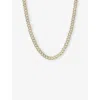 Oma The Label Womens Frosty 18ct Gold-plated Sterling-silver And Cubic Zirconia Necklace