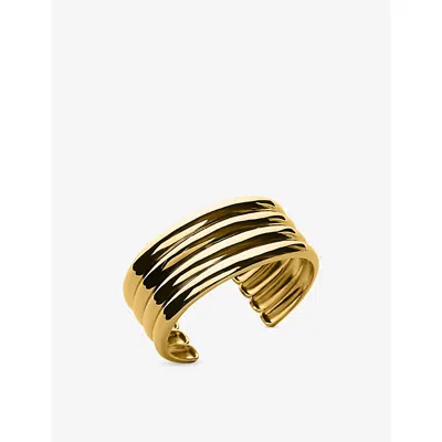 Oma The Label Womens Nicole 18ct Yellow Gold-plated Brass Bangle