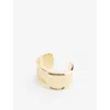 Oma The Label Womens  Oriki 18ct Gold And Silver-plated Brass Bangle In Gold