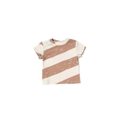 Omamimini Kids' Baby Boxy T-shirt With Stripes In Multi