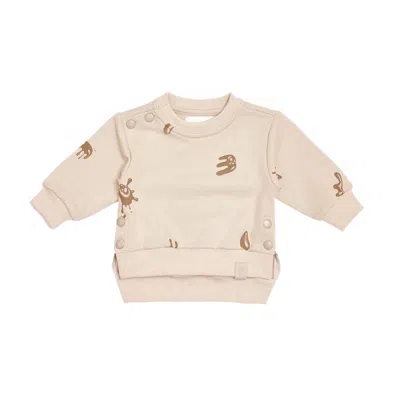 Omamimini Kids' Baby Hi-low Terry Sweatshirt In Neutral