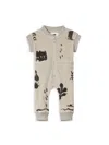 OMAMIMINI BABY'S PRINTED TERRY COVERALLS