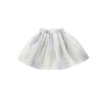 Omamimini Kids' Layered Organza Skirt In Black