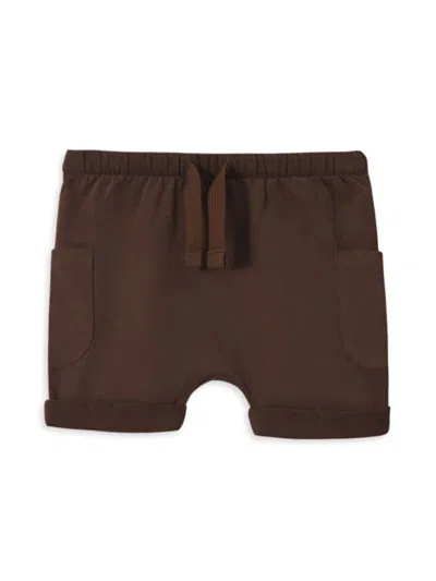 Omamimini Babies' Little Boy's & Boy's Jersey Drawstring Shorts In Brown