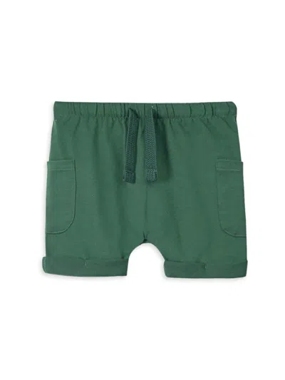Omamimini Little Boy's & Boy's Jersey Drawstring Shorts In Green