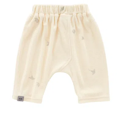 Omamimini Kids' Terry Harem Pants In Neutral