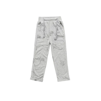Omamimini Kids' Terry Trousers In Gray