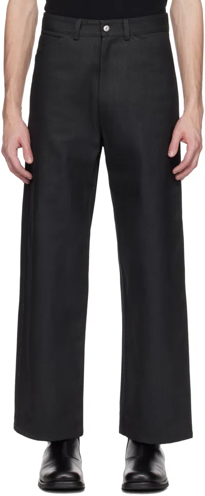 Omar Afridi Black Coated Jeans In Brown