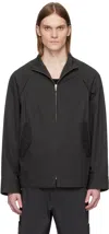 Omar Afridi Black Nemesis Jacket In Charcoal