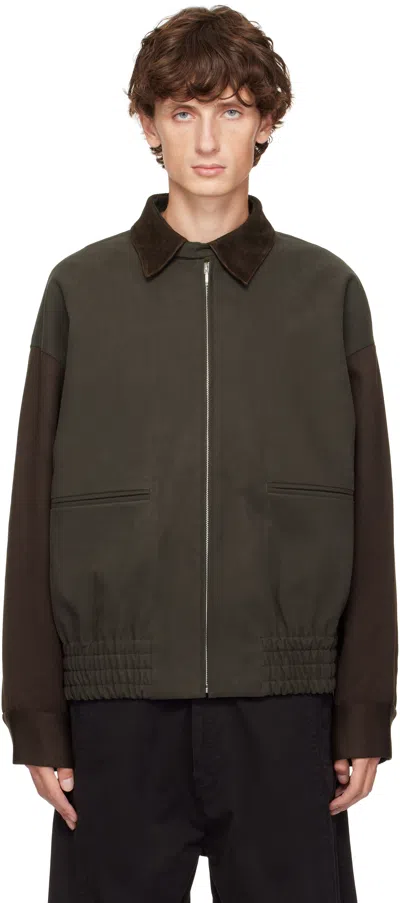 Omar Afridi Brown Noto Jacket In Mix