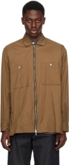 OMAR AFRIDI BROWN PATCH POCKET JACKET