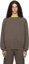 Omar Afridi Brown Shabby Sweatshirt In Shabby Brown