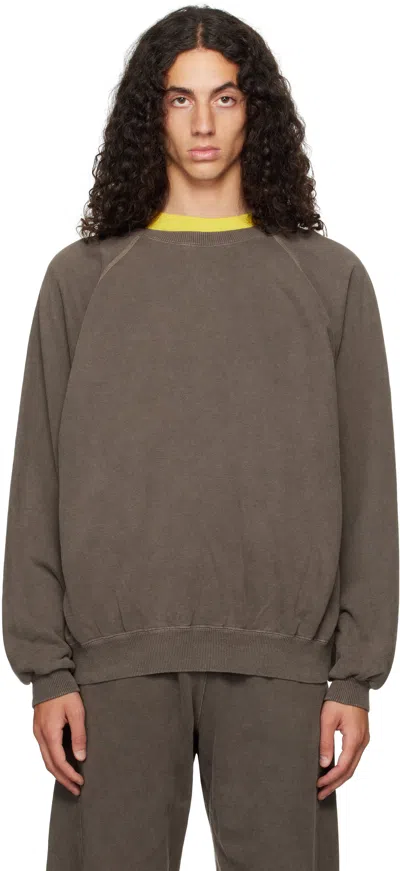 Omar Afridi Brown Shabby Sweatshirt In Shabby Brown