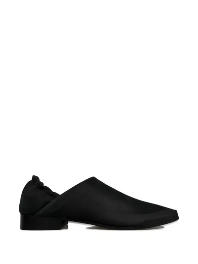 Omar Afridi Elasticated-heel Boat Shoes In Black