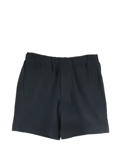 Omar Afridi Elasticated-waistband Welt-pocket Shorts In Black