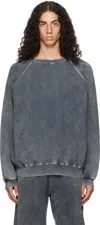 Omar Afridi Gray Shabby Sweatshirt In Shabby Grey