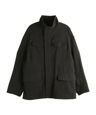 Omar Afridi High-neck Multi-pocket Jacket In Brown