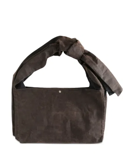 Omar Afridi Lidia Knotted Tote Bag In Brown