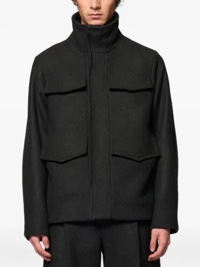 Omar Afridi M65 Single-breasted Coat In Black