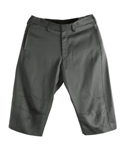 Omar Afridi Panelled Wool Shorts In Grey