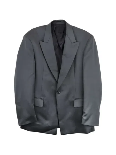 Omar Afridi Peak-lapels Single-breasted Jacket In Blue