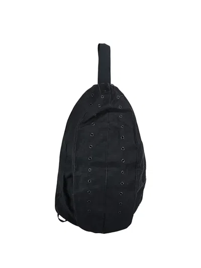 Omar Afridi Sling Grommet-detail Crossbody Bag In Black