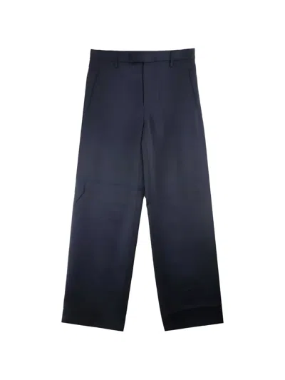 Omar Afridi Straight-leg Trousers In Blue