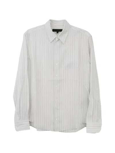 Omar Afridi Striped Long-sleeve Shirt In Gray