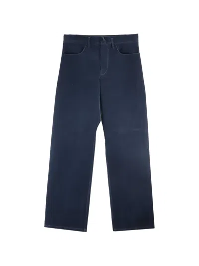 Omar Afridi Velvet Straight-leg Trousers In Multi