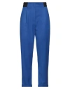 Ombra Di Foglia Woman Pants Bright Blue Size 8 Polyester, Viscose, Elastane In Blue
