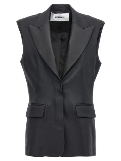 OMBRA MILANO BLACK SINGLE BREASTED JACKET