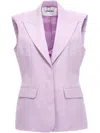 Ombra Milano Light Purple Blazer Jacket In Purple