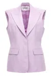Ombra Milano Light Purple Blazer Jacket In Purple