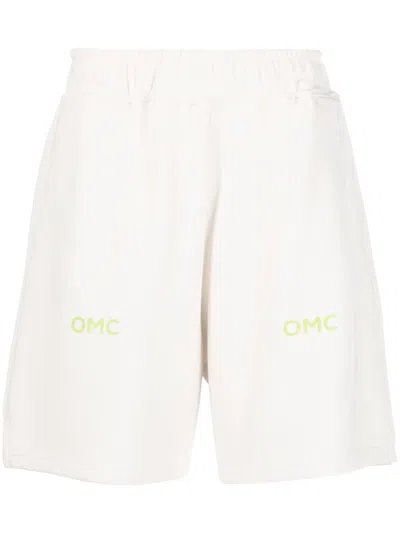 Omc Logo-print Track Shorts In White