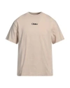 Omc Man T-shirt Beige Size Xs Cotton