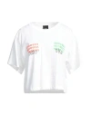 Omc Woman T-shirt White Size M Cotton In White