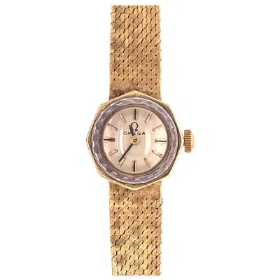 Pre-owned Omega 14 Karat Ladies Wristwatch 18.2 Grams Without Works, 17 Jewels In Multi