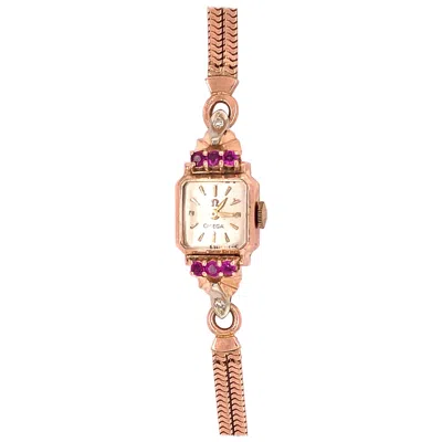 Pre-owned Omega 14 Karat Yellow Gold  Ladies Wristwatch 17 Jewels Unadjusted Vintage