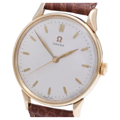 Pre-owned Omega 14 Kt Solid Yellow Gold  Jumbo, Cal 30 T2 Scpc Collectors Wrist Watch