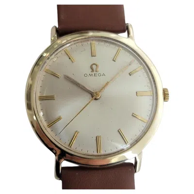 Pre-owned Omega 14k Solid Gold Cal 600 Mens 33mm Manual Wind 1960s Dress Watch Ra667 In Multi