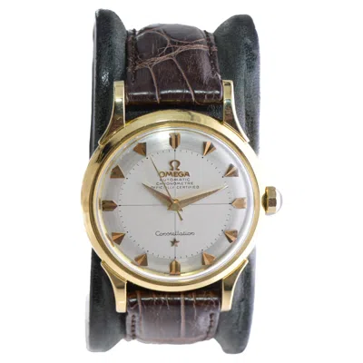Pre-owned Omega 18 Karat Gold Constellation Observatory Chronometer, Circa 1950-1960 In Multi