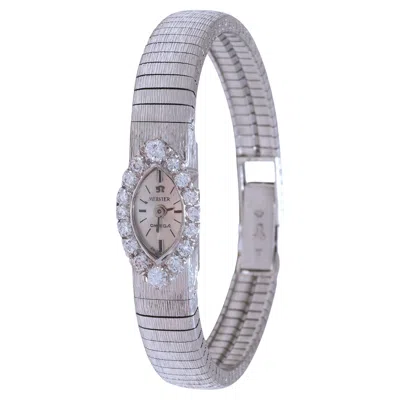 Pre-owned Omega 18 Kt. Solid Gold  Meister Diamond , Watch Glass Big Diamond ! In Multi