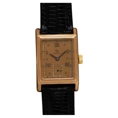 Pre-owned Omega 1942  "deluxe Marine" Standard Rare Early Waterproof Patented Case Watch In Multi