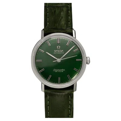 Pre-owned Omega 1962  Seamaster De Ville Emerald Green Vintage Mens Automatic Watch - Ss