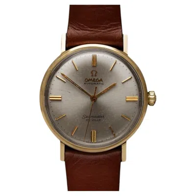 Pre-owned Omega 1966  Seamaster De Ville Vintage Automatic Mens "union Oil" Watch, 14k Gold In Multi