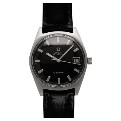 Pre-owned Omega 1967  Geneve Vintage Mens Cal. 565 Automatic Watch With Black Dial - Ss