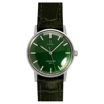 Pre-owned Omega 1967  Seamaster 600 Vintage Mens Handwound Emerald Green Dial Watch - Ss