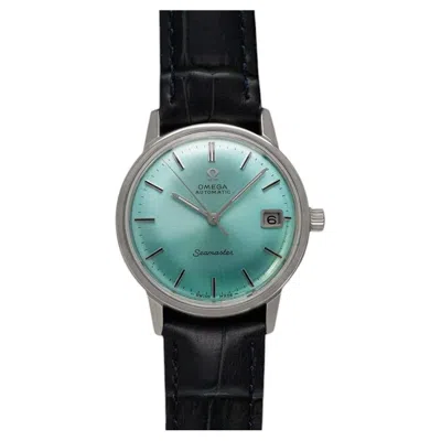 Pre-owned Omega 1968  Seamaster Mens Vintage Cal. 565 Watch With Tiffany Blue Dial - Ss