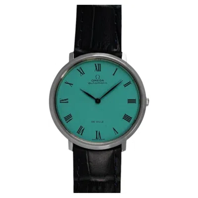 Pre-owned Omega 1968  Vintage De Ville Mens Full Size Automatic Watch With Tiffany Blue Dia